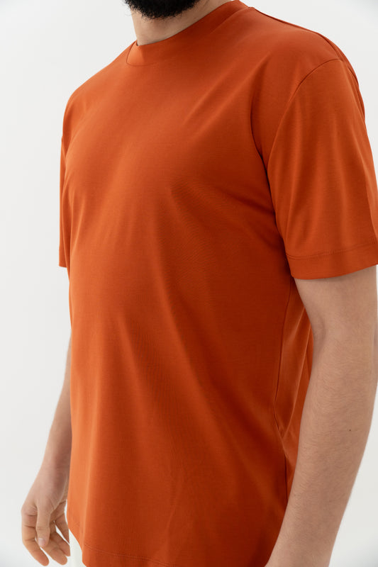 DOUBLE MERCERIZED T-SHIRT - ORANJE