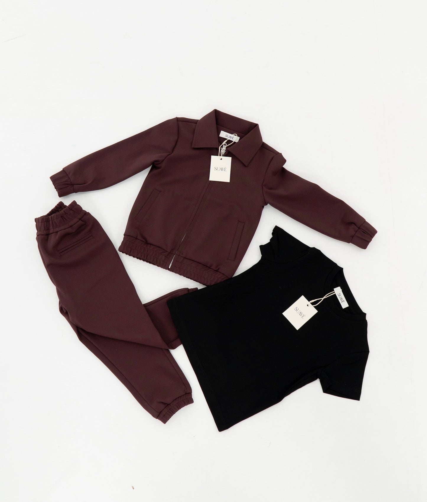 Lavory Kinder Trainingspak Bourgondië Jas en Broek Set