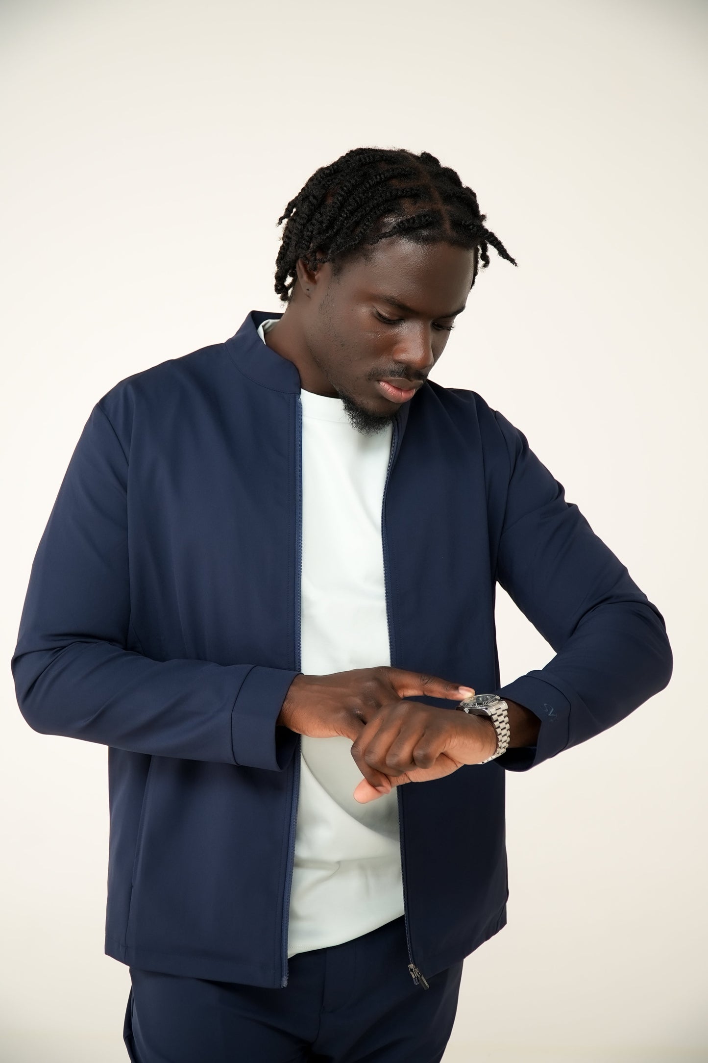 Het essentiële Mavéron trainingspak in middernachtblauw