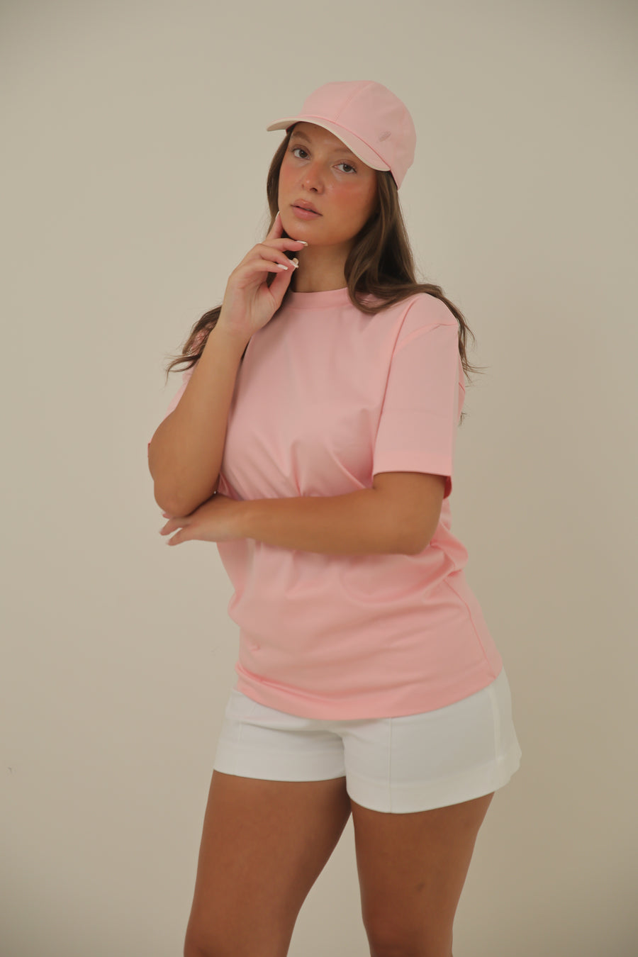 DOUBLE MERCERIZED T-SHIRT - ROZE
