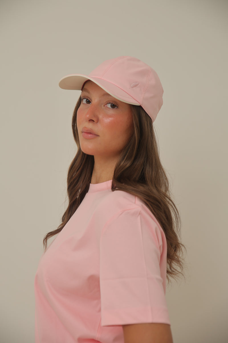 SUAVE TWO TONE CAP - ROZE WIT