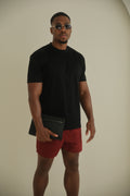 THE SUAVÉ COAST SWIMSHORT BURGUNDY