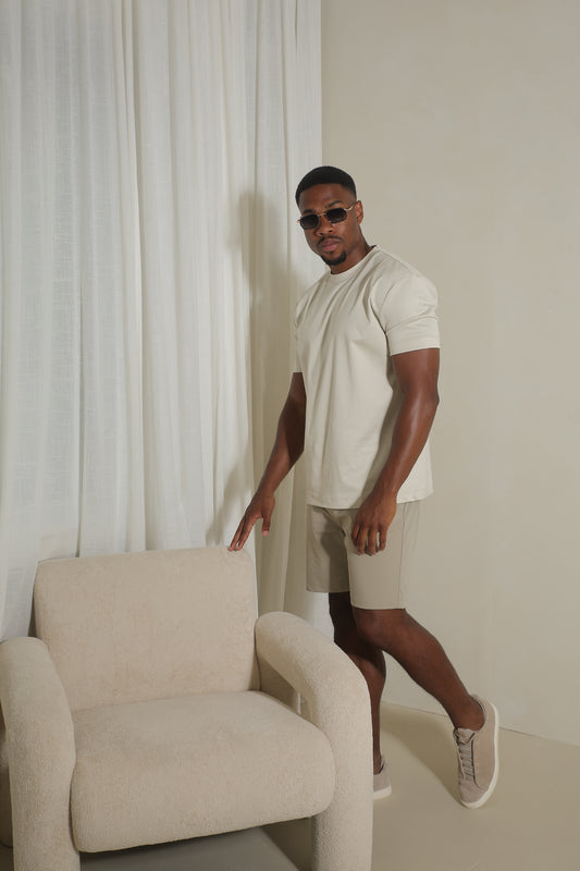 DOUBLE MERCERIZED T-SHIRT - PAREL WIT