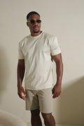 DOUBLE MERCERIZED T-SHIRT - PAREL WIT