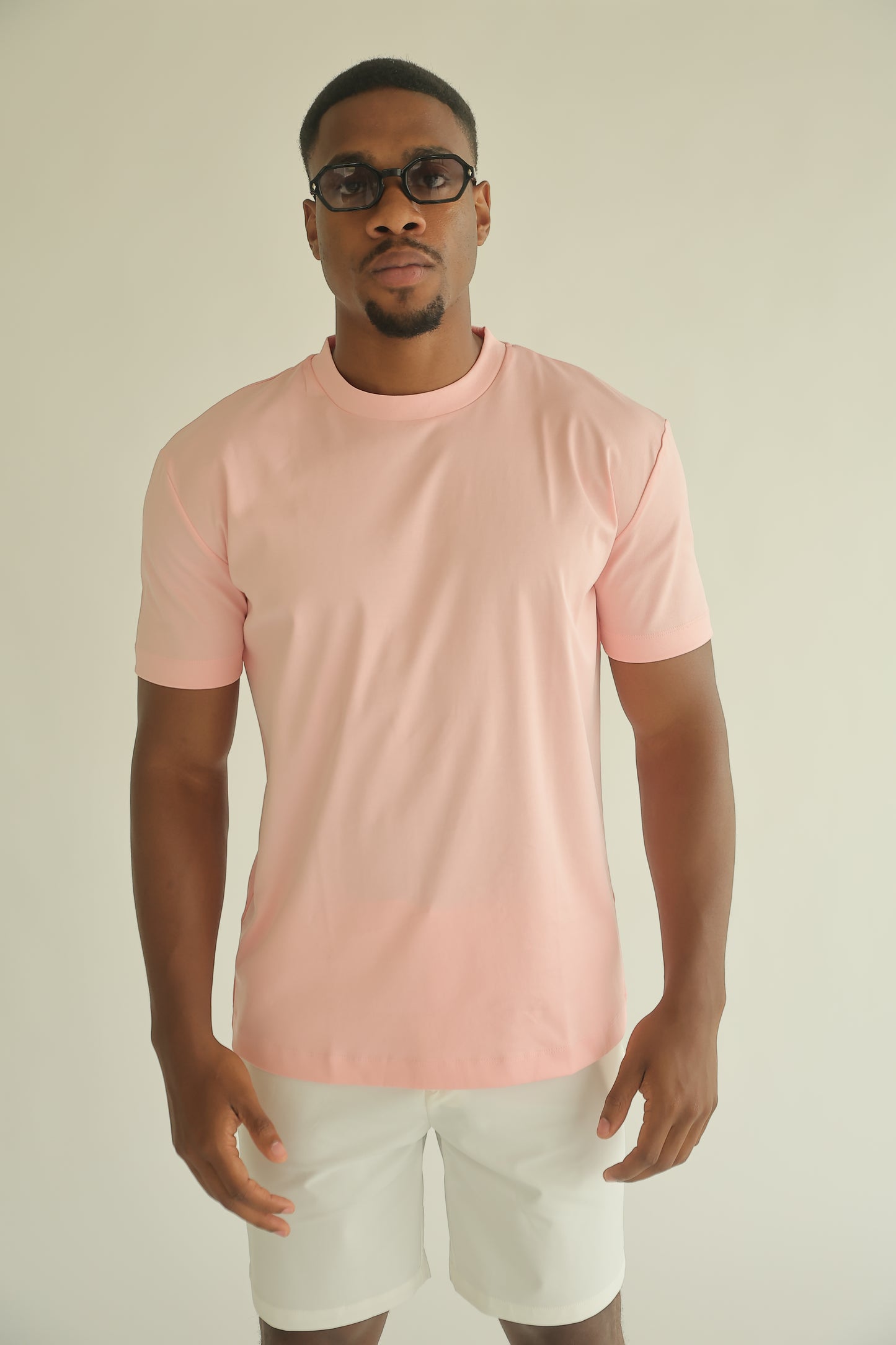 DOUBLE MERCERIZED T-SHIRT - ROZE