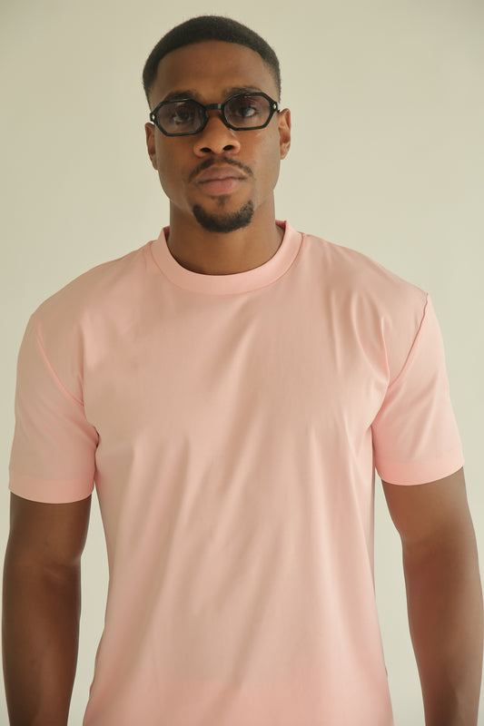DOUBLE MERCERIZED T-SHIRT - ROZE