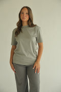 DOUBLE MERCERIZED T-SHIRT - LICHTGRIJS