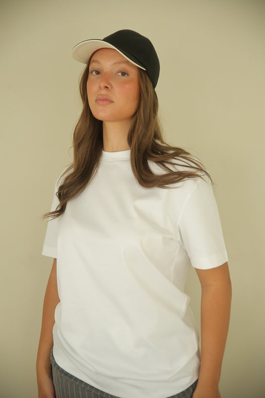 SUAVE CAP - BLACK WHITE
