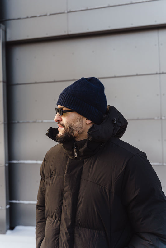 SUAVÉ FROSTLINE KASJMIER MUTS - MARINEBLAUW