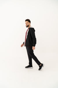 marone reversible zwarte jas premium heren jas