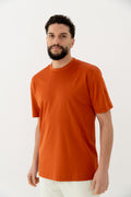 DOUBLE MERCERIZED T-SHIRT - ORANJE