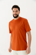 DOUBLE MERCERIZED T-SHIRT - ORANJE