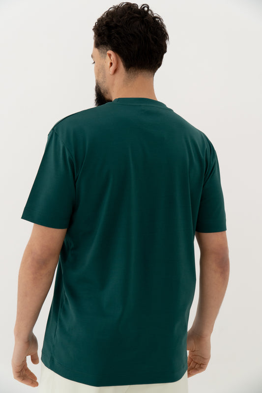 DOUBLE MERCERIZED T-SHIRT - TURQUOISE GROEN