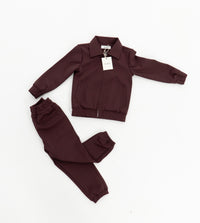 Lavory Kids Premium Trainingspak Bourgondië Voorzijde