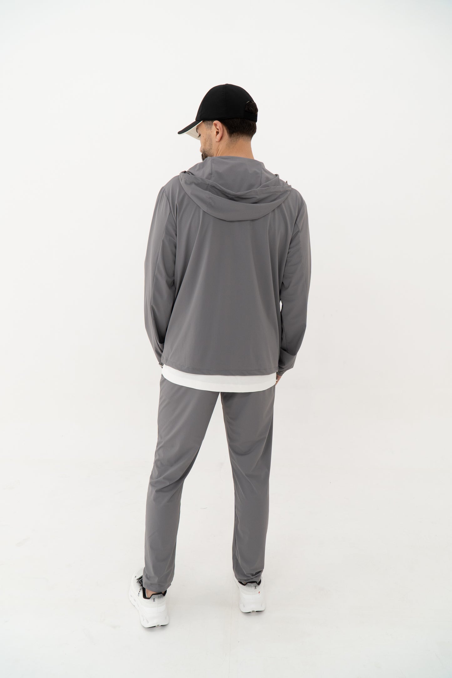 moderne tracksuit grijs heren casual sportkleding