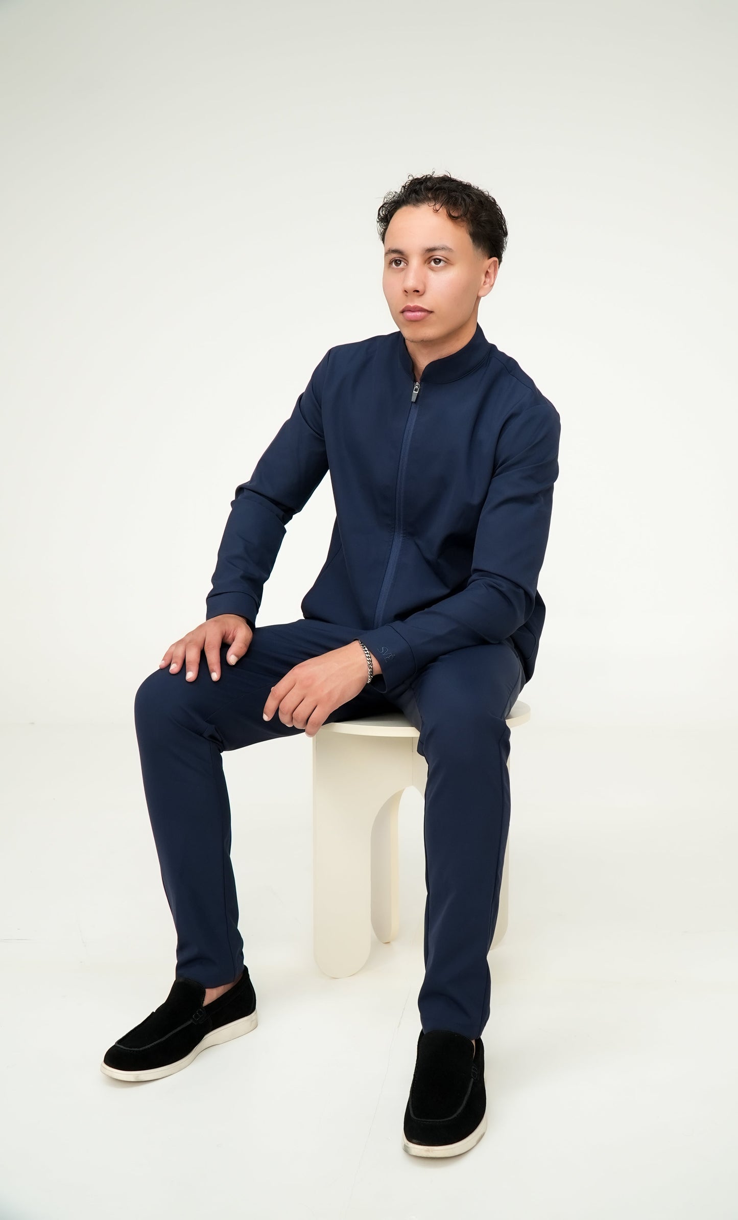 Het essentiële Mavéron trainingspak in middernachtblauw