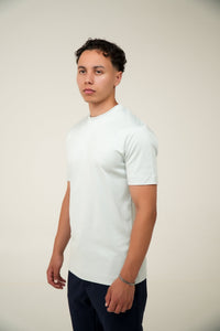 DOUBLE MERCERIZED T-SHIRT - IJS BLAUW