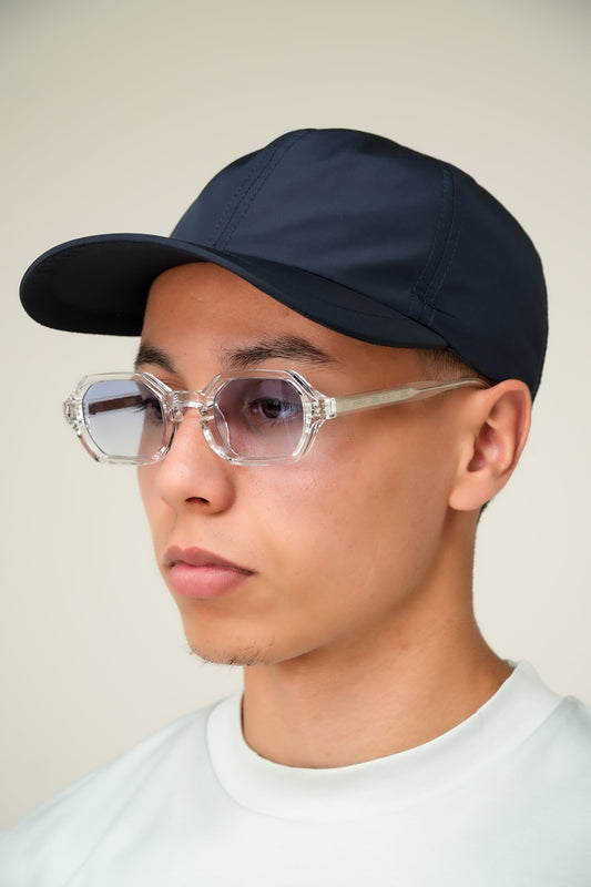 De Essentiële Bril Transparant Blauw