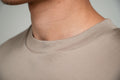 DOUBLE MERCERIZED T-SHIRT - TAUPE