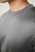 DOUBLE MERCERIZED T-SHIRT - DARK GREY