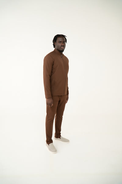 Het essentiële Mavéron trainingspak Mocha Brown