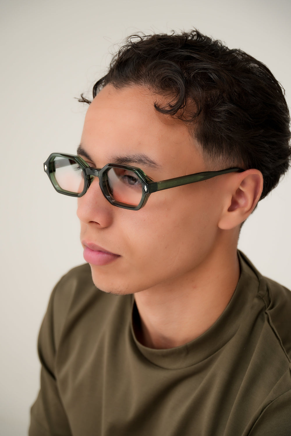 The Essential Glasses Peacock Green/Red