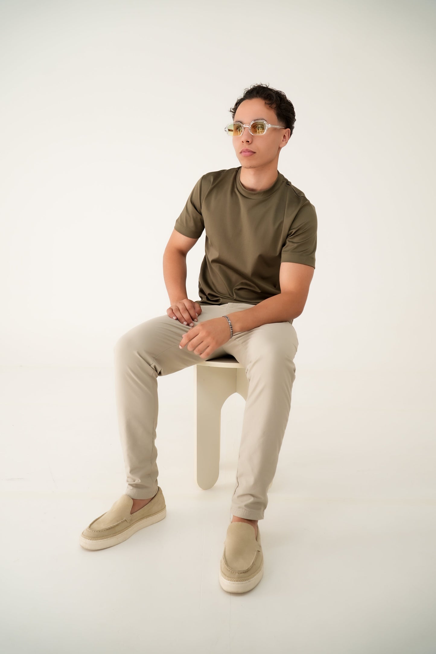 Suavé Het iconische T-shirt Olijfgroen