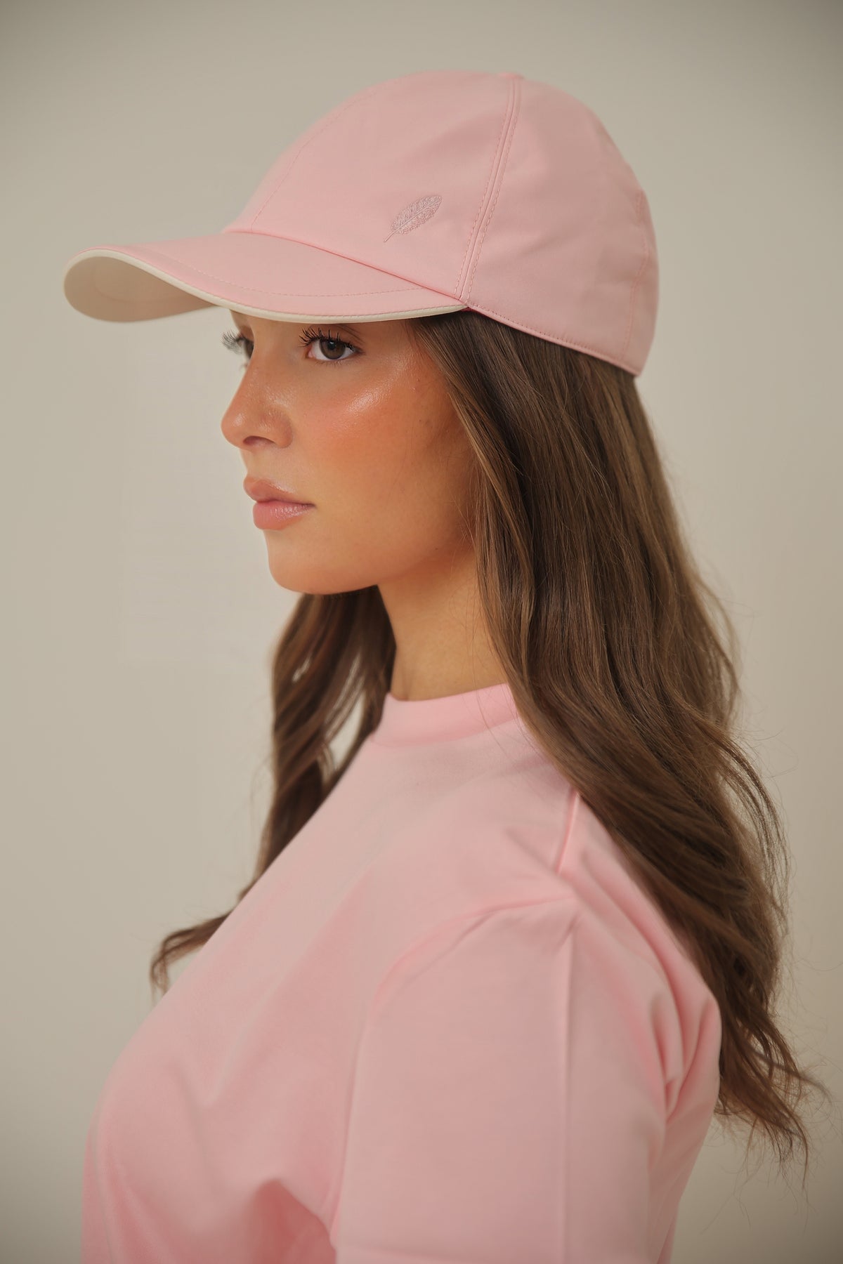 SUAVE TWO TONE CAP - ROZE WIT