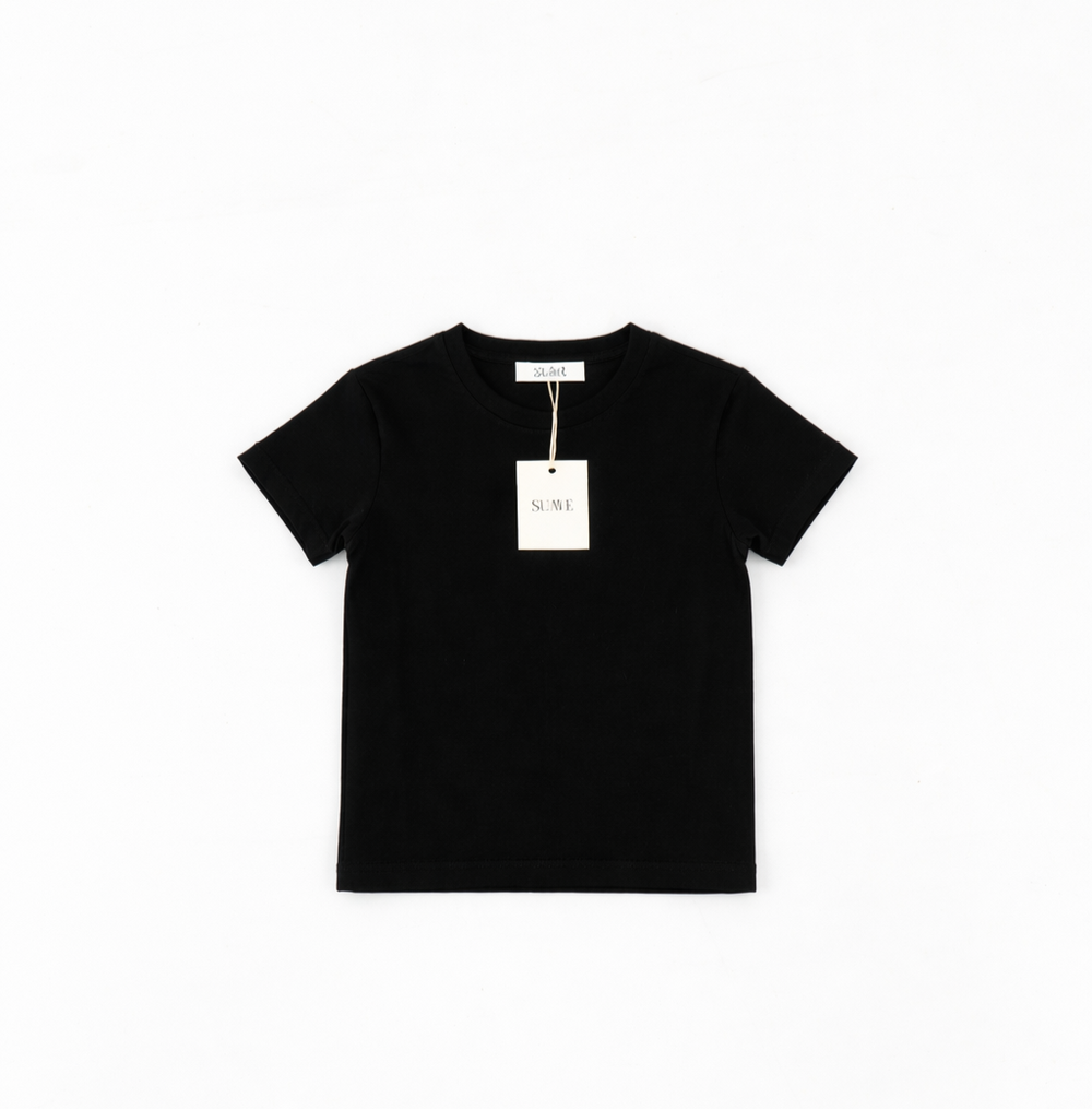 Lavory kinder t-shirt zwart premium basic kleding