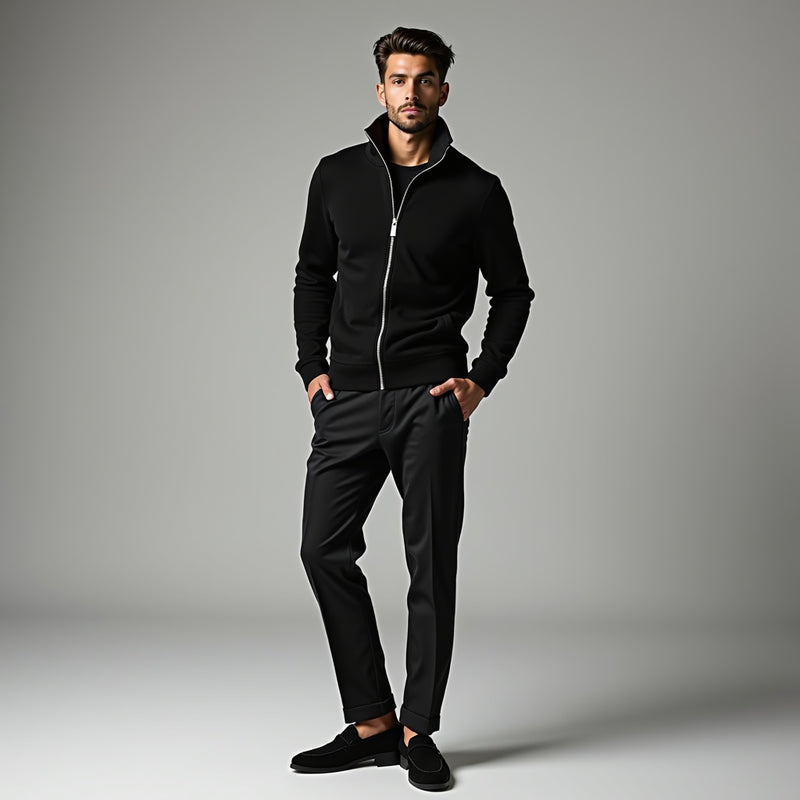 Suavé De Elevated Full-Zip Trui